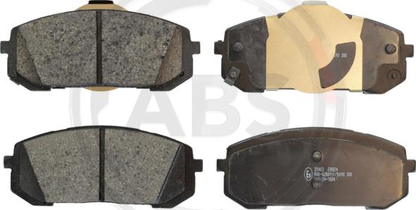 A.B.S. 35403 - Гальмівні колодки, дискові гальма autocars.com.ua