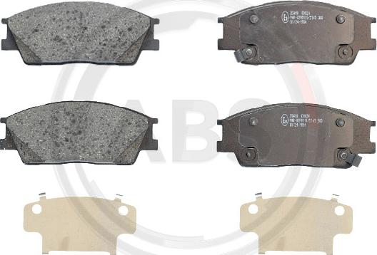 A.B.S. 35410 - Гальмівні колодки, дискові гальма autocars.com.ua