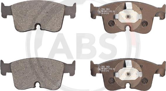 A.B.S. 35426 - Гальмівні колодки, дискові гальма autocars.com.ua