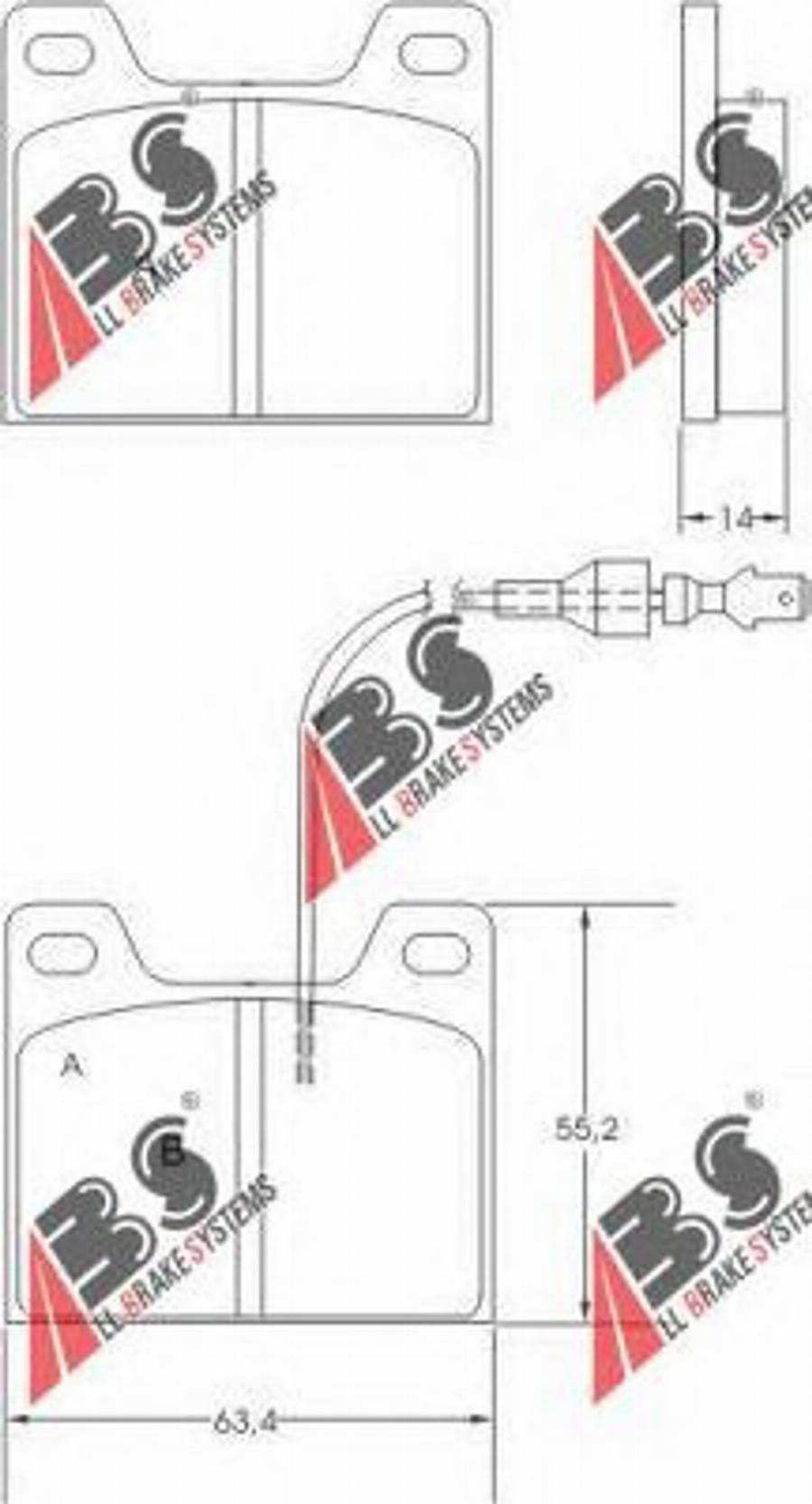 A.B.S. 36123 - Тормозные колодки, дисковые, комплект autodnr.net