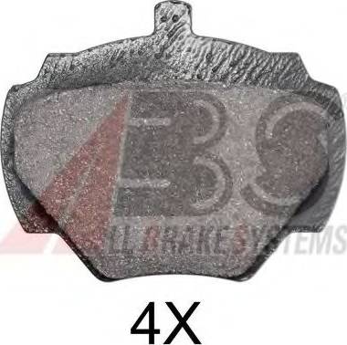 A.B.S. 36125 OE - Гальмівні колодки, дискові гальма autocars.com.ua