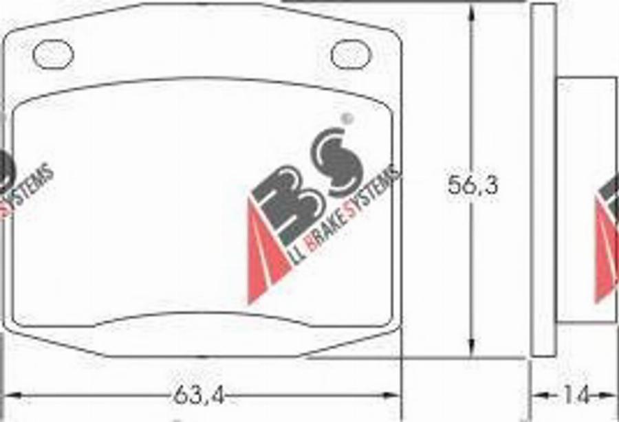 A.B.S. 36126 - Тормозные колодки, дисковые, комплект avtokuzovplus.com.ua