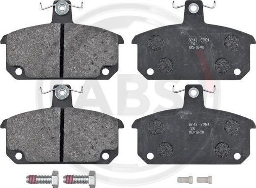 A.B.S. 36143 - Тормозные колодки, дисковые, комплект autodnr.net