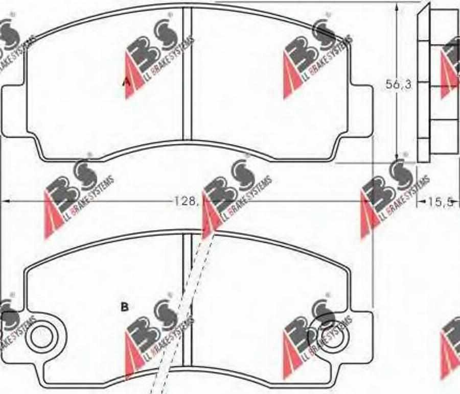 A.B.S. 36415 - Тормозные колодки, дисковые, комплект avtokuzovplus.com.ua