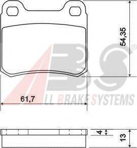 A.B.S. 36498 OE - Гальмівні колодки, дискові гальма autocars.com.ua