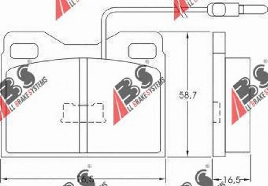 A.B.S. 36514 - Тормозные колодки, дисковые, комплект autodnr.net