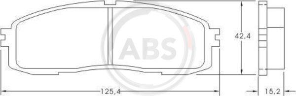 A.B.S. 36626 - Гальмівні колодки, дискові гальма autocars.com.ua