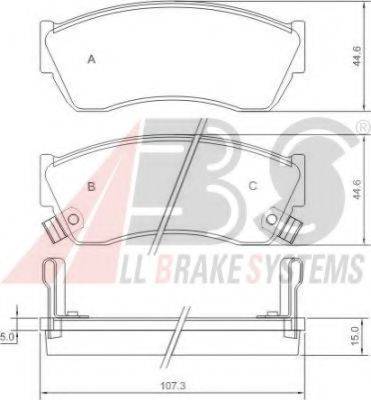 A.B.S. 36656 OE - Тормозные колодки, дисковые, комплект autodnr.net