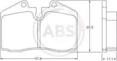 A.B.S. 36662 - Тормозные колодки, дисковые, комплект autodnr.net