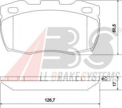 A.B.S. 36696 OE - Тормозные колодки, дисковые, комплект avtokuzovplus.com.ua