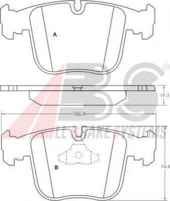 A.B.S. 36714 OE - Гальмівні колодки, дискові гальма autocars.com.ua