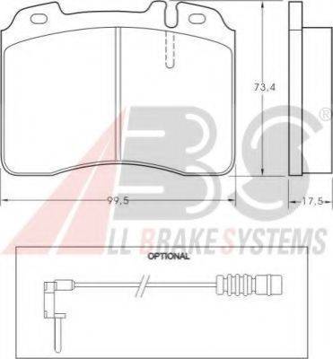 A.B.S. 36716 OE - Тормозные колодки, дисковые, комплект autodnr.net