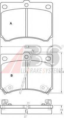 A.B.S. 36727 OE - Тормозные колодки, дисковые, комплект avtokuzovplus.com.ua