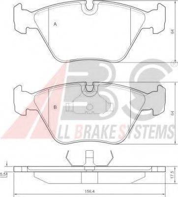 A.B.S. 36755 OE - Тормозные колодки, дисковые, комплект autodnr.net