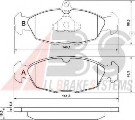 A.B.S. 36771 OE - Гальмівні колодки, дискові гальма autocars.com.ua