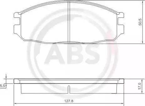 A.B.S. 36776 - Гальмівні колодки, дискові гальма autocars.com.ua