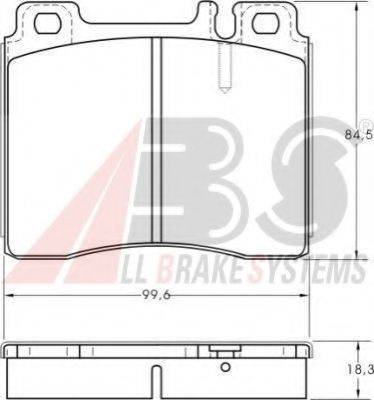 A.B.S. 36825 OE - Тормозные колодки, дисковые, комплект autodnr.net