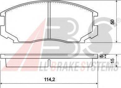 A.B.S. 36865 OE - Тормозные колодки, дисковые, комплект autodnr.net