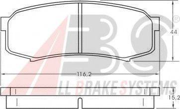 A.B.S. 36875 OE - Гальмівні колодки, дискові гальма autocars.com.ua