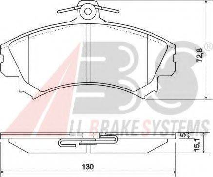 A.B.S. 36919 OE - Гальмівні колодки, дискові гальма autocars.com.ua