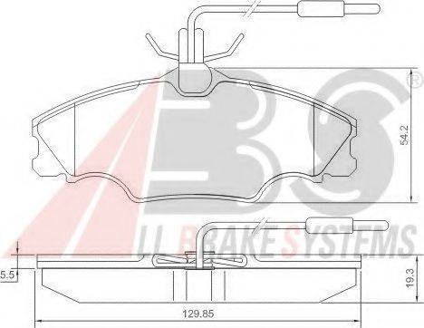 A.B.S. 36976 OE - Тормозные колодки, дисковые, комплект avtokuzovplus.com.ua