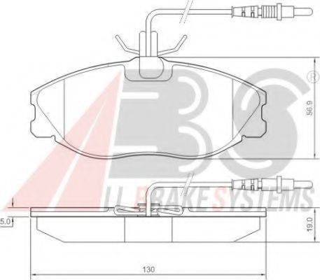 A.B.S. 36977 OE - Тормозные колодки, дисковые, комплект avtokuzovplus.com.ua