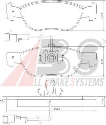 A.B.S. 37013 OE - Тормозные колодки, дисковые, комплект avtokuzovplus.com.ua