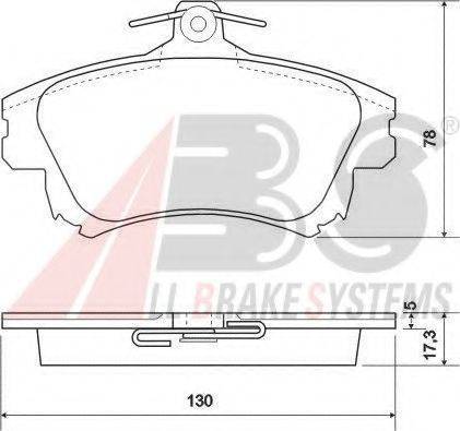 A.B.S. 37020 OE - Тормозные колодки, дисковые, комплект avtokuzovplus.com.ua