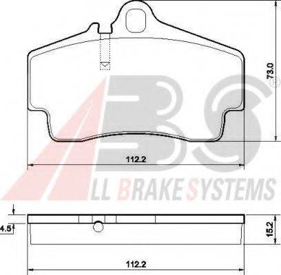 A.B.S. 37102 OE - Гальмівні колодки, дискові гальма autocars.com.ua