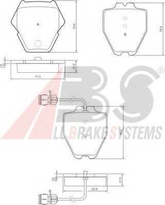 A.B.S. 37162 OE - Тормозные колодки, дисковые, комплект avtokuzovplus.com.ua