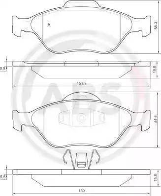 MK Kashiyama D3120 - Тормозные колодки, дисковые, комплект avtokuzovplus.com.ua