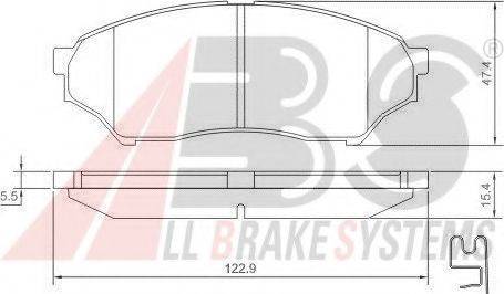 A.B.S. 37200 OE - Тормозные колодки, дисковые, комплект avtokuzovplus.com.ua