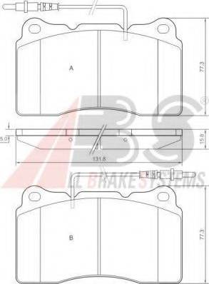 A.B.S. 37271 OE - Тормозные колодки, дисковые, комплект avtokuzovplus.com.ua