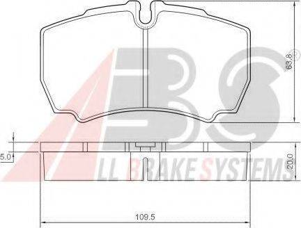 A.B.S. 37298 OE - Гальмівні колодки, дискові гальма autocars.com.ua