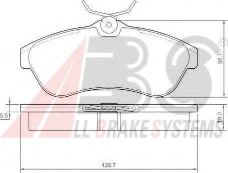 A.B.S. 37308 OE - Гальмівні колодки, дискові гальма autocars.com.ua