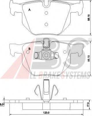 A.B.S. 37410 OE - Тормозные колодки, дисковые, комплект autodnr.net