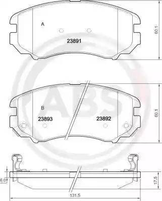 Sangsin Brake SP1155 - Тормозные колодки, дисковые, комплект autodnr.net