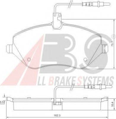 A.B.S. 37431 OE - Тормозные колодки, дисковые, комплект autodnr.net