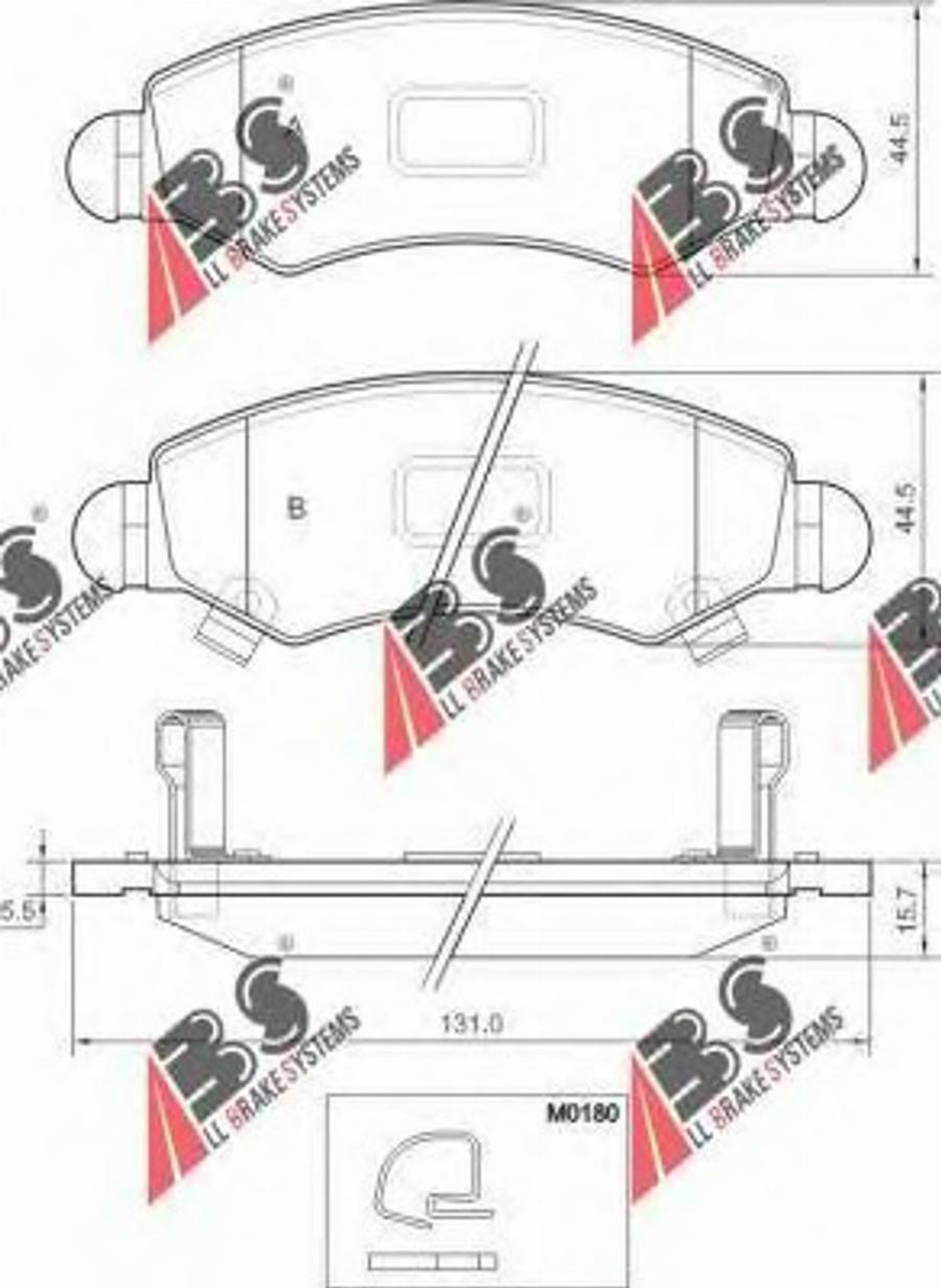 A.B.S. 37470 OE - Гальмівні колодки, дискові гальма autocars.com.ua