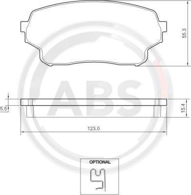 A.B.S. 37503 - Гальмівні колодки, дискові гальма autocars.com.ua