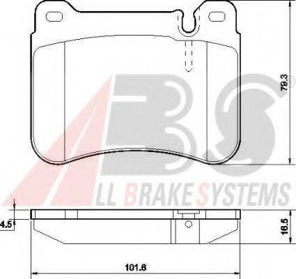 A.B.S. 37506 OE - Гальмівні колодки, дискові гальма autocars.com.ua