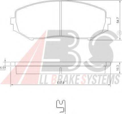 A.B.S. 37531 OE - Тормозные колодки, дисковые, комплект autodnr.net