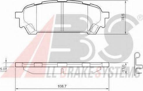 A.B.S. 37611 OE - Тормозные колодки, дисковые, комплект autodnr.net