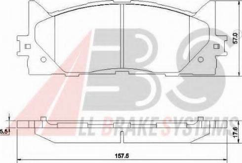 A.B.S. 37677 OE - Гальмівні колодки, дискові гальма autocars.com.ua