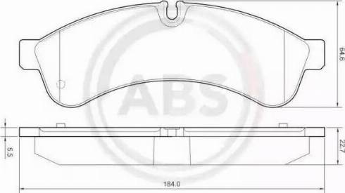 A.B.S. 37681 - Гальмівні колодки, дискові гальма autocars.com.ua