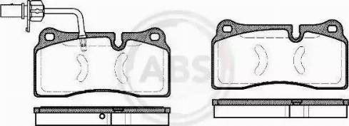 A.B.S. 37742 - Тормозные колодки, дисковые, комплект avtokuzovplus.com.ua