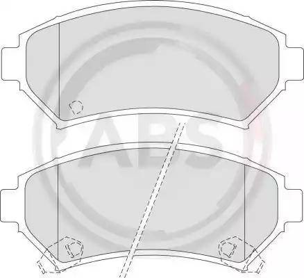 A.B.S. 38699 - Тормозные колодки, дисковые, комплект avtokuzovplus.com.ua