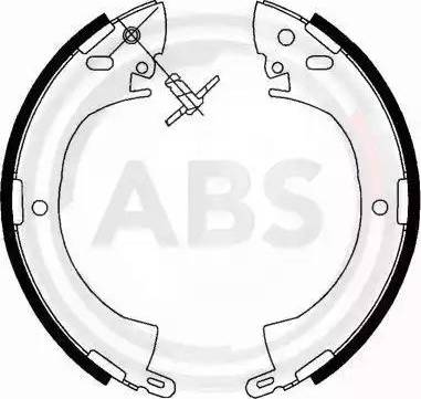 A.B.S. 40524 - Комплект гальм, барабанний механізм autocars.com.ua