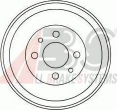 A.B.S. 5347-S - Тормозной барабан autodnr.net