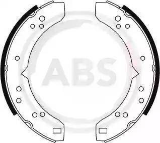 A.B.S. 8602 - Комплект тормозных колодок, барабанные autodnr.net